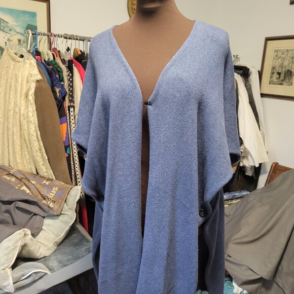 Eskandar European Design Knit Over Vest with Open Sides OS - Picture 7 of 10